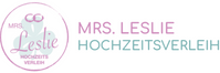 MRS. Leslie Hochzeitsservice Verleih Dekoration